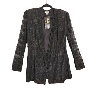 Brilliante by JA Beaded Evening Cocktail Party Jacket Size Small New With Tags